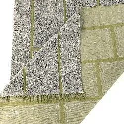 Alfombras de pelo largo - Lindley Natural Cotton Shaggy (gris/verde)