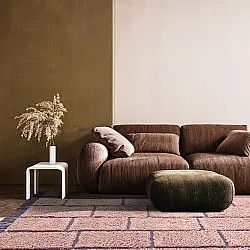 Alfombras de pelo largo - Lindley Natural Cotton Shaggy (rosa/púrpura)