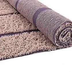 Alfombras de pelo largo - Lindley Natural Cotton Shaggy (rosa/púrpura)