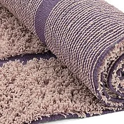 Alfombras de pelo largo - Lindley Natural Cotton Shaggy (rosa/púrpura)