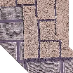 Alfombras de pelo largo - Lindley Natural Cotton Shaggy (rosa/púrpura)