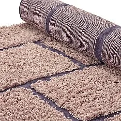 Alfombras de pelo largo - Lindley Natural Cotton Shaggy (rosa/púrpura)
