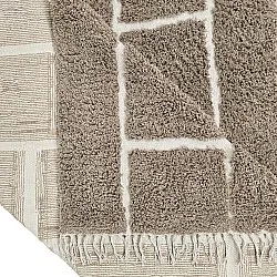 Alfombras de pelo largo - Lindley Natural Cotton Shaggy (topo/gris)