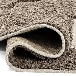 Alfombras redondeadas - Lindley Natural Cotton Shaggy (topo/gris)