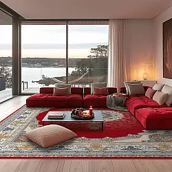 Alfombra Wilton - Lukla (rojo)