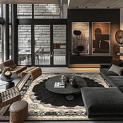 Alfombra Wilton - Lukla (negro)