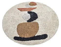 Alfombras redondeadas - Mantona Natural Cotton Shaggy (multi)