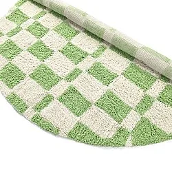 Alfombras redondeadas - Maranello Natural Cotton Shaggy (verde)