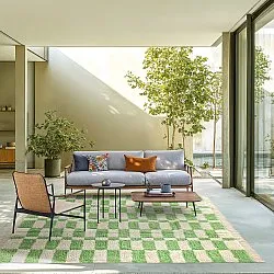 Alfombras de pelo largo - Maranello Natural Cotton Shaggy (verde)