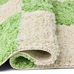 Alfombras de pelo largo - Maranello Natural Cotton Shaggy (verde)