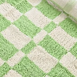 Alfombras de pelo largo - Maranello Natural Cotton Shaggy (verde)