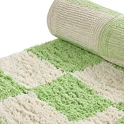 Alfombras de pelo largo - Maranello Natural Cotton Shaggy (verde)
