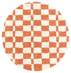 Alfombras redondeadas - Maranello Natural Cotton Shaggy (naranja)