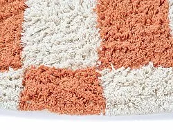Alfombras redondeadas - Maranello Natural Cotton Shaggy (naranja)