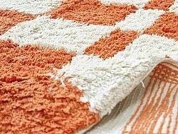 Alfombras redondeadas - Maranello Natural Cotton Shaggy (naranja)