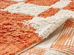 Alfombras redondeadas - Maranello Natural Cotton Shaggy (naranja)