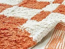 Alfombras de pelo largo - Maranello Natural Cotton Shaggy (naranja)