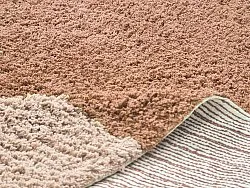 Alfombras redondeadas - Mareto Natural Cotton Shaggy (marrón)