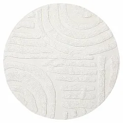 Alfombras redondeadas - Margo Natural Cotton Shaggy (offwhite)