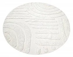 Alfombras redondeadas - Margo Natural Cotton Shaggy (offwhite)