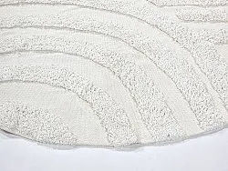 Alfombras redondeadas - Mavis Natural Cotton Shaggy (offwhite)