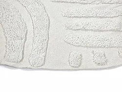 Alfombras redondeadas - Mavis Natural Cotton Shaggy (offwhite)