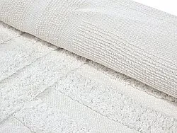 Alfombras redondeadas - Margo Natural Cotton Shaggy (offwhite)