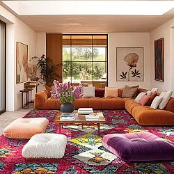 Alfombra Wilton - Misare (rosa/multicolor)