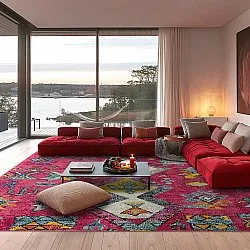 Alfombra Wilton - Misare (rosa/multicolor)