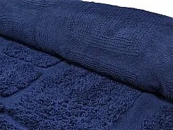 Alfombras redondeadas - Salem Natural Cotton Shaggy (azul oscuro)