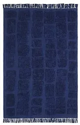 Alfombras de pelo largo - Salem Natural Cotton Shaggy (azul oscuro)
