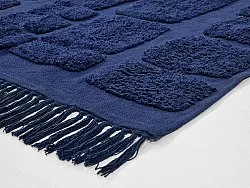 Alfombras de pelo largo - Salem Natural Cotton Shaggy (azul oscuro)