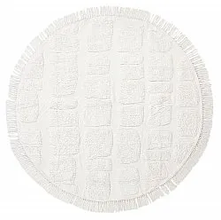 Alfombras redondeadas - Salem Natural Cotton Shaggy (offwhite)