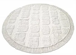 Alfombras redondeadas - Salem Natural Cotton Shaggy (offwhite)