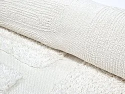 Alfombras redondeadas - Salem Natural Cotton Shaggy (offwhite)