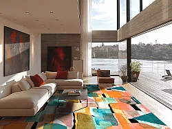 Alfombra Wilton - Salome (naranja/multi)