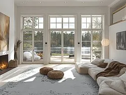 Alfombra Wilton - Santi (blanco/gris)
