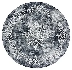 Alfombras redondeadas - Santi (gris azulado/blanco)