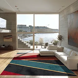 Alfombra Wilton - Sanya (rojo/multi)