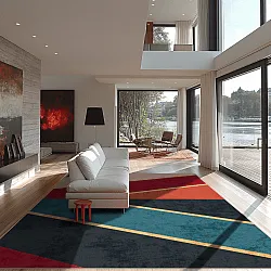 Alfombra Wilton - Sanya (rojo/multi)