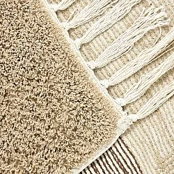 Alfombras de pelo largo - Siberia Natural Cotton Shaggy (beige/marrón)