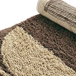 Alfombras de pelo largo - Siberia Natural Cotton Shaggy (beige/marrón)
