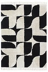 Alfombras de pelo largo - Siberia Natural Cotton Shaggy (offwhite/negro)