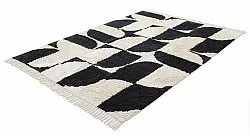 Alfombras de pelo largo - Siberia Natural Cotton Shaggy (offwhite/negro)