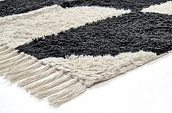 Alfombras de pelo largo - Siberia Natural Cotton Shaggy (offwhite/negro)