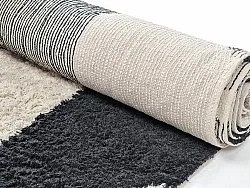 Alfombras de pelo largo - Siberia Natural Cotton Shaggy (offwhite/negro)