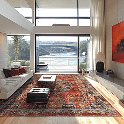 Alfombra Wilton - Soussi (rojo/multi)