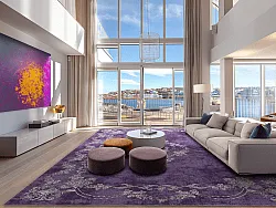 Alfombra Wilton - Taknis (morado)