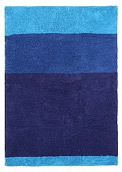 Alfombras de pelo largo - Taro Natural Cotton Shaggy (azul)