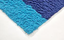 Alfombras de pelo largo - Taro Natural Cotton Shaggy (azul)